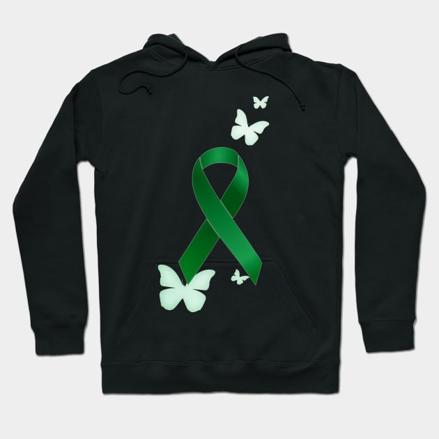 Green Ribbon Hoodie by AlondraHanley